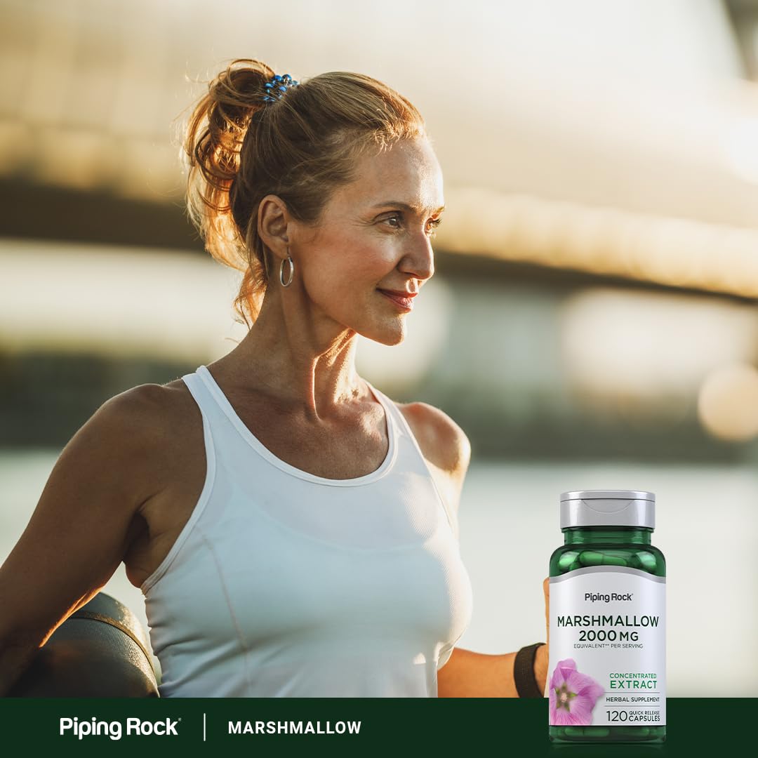 Piping Rock Marshmallow Root capsules with measuring spoon