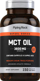 Piping Rock MCT Oil Softgels 314g front view