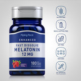 Piping Rock Melatonin 12 mg Fast Dissolve Tablets close-up