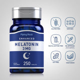 Piping Rock Melatonin 3mg tablet close-up
