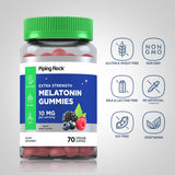 Piping Rock Melatonin Gummies 10mg Berry Flavor side view