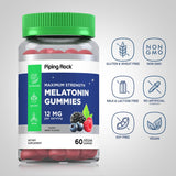 Piping Rock Melatonin Gummies 12mg close-up of gummies