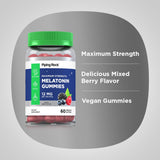 Piping Rock Melatonin Gummies 12mg side view of gummies