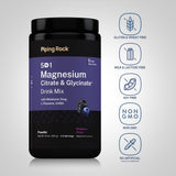 Piping Rock Melatonin Magnesium Powder 16 oz back view