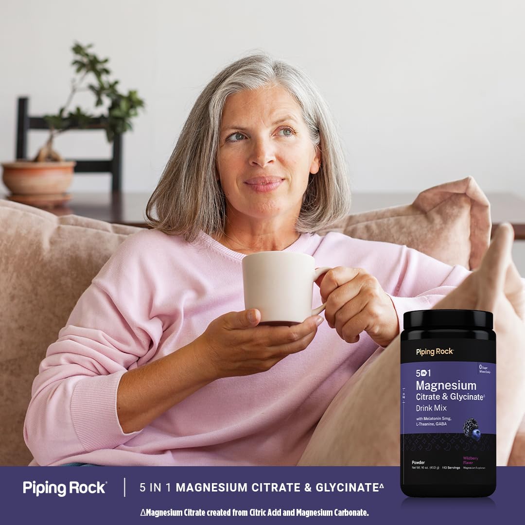 Piping Rock Melatonin Magnesium Powder ingredients list