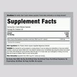 Piping Rock Muira Puama Extract Capsules back view with ingredient list
