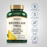 Piping Rock Multi-Enzymes 1700 mg Pineapple Enzyme capsule close-up