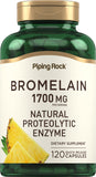 Piping Rock Multi-Enzymes 1700 mg Pineapple Enzyme front view