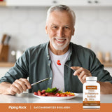 Piping Rock Multi-Enzymes 500mg on a wooden table