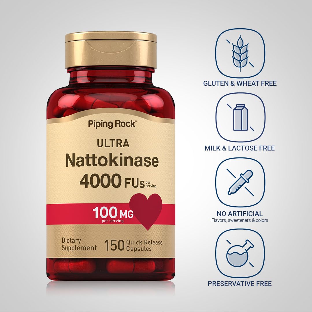 Piping Rock Multi-Enzymes Nattokinase 100mg capsule ingredients list