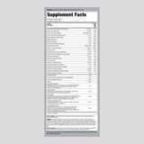 Piping Rock Multivitamins for Men 50+ back view with ingredient list