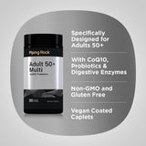 Piping Rock Multivitamins for Men and Women 50 Plus with a measuring spoon