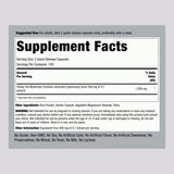 Piping Rock Mushroom Supplement 110g side view showing capsule details