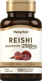 Piping Rock Mushroom Supplement 90 Quick Release Capsules front view