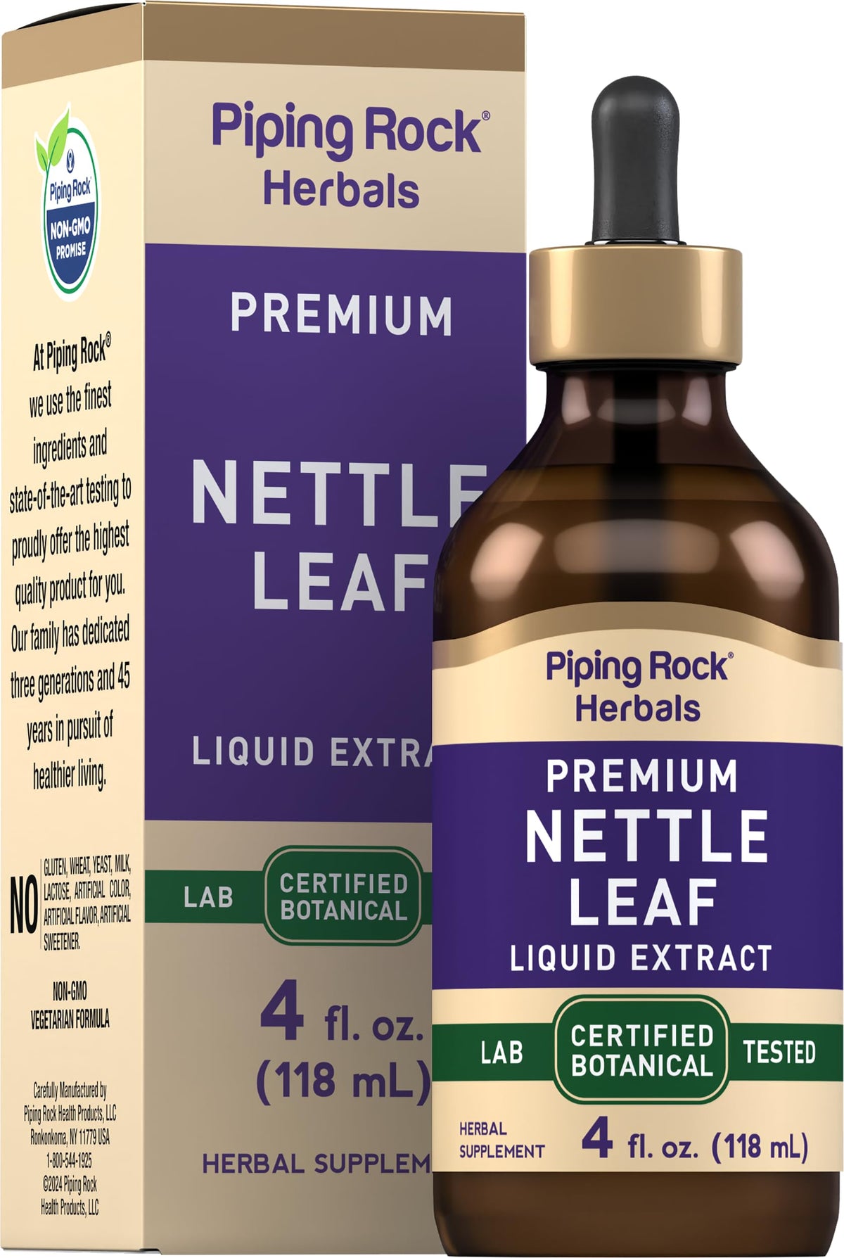 Piping Rock Nettle Liquid Extract 270g front view