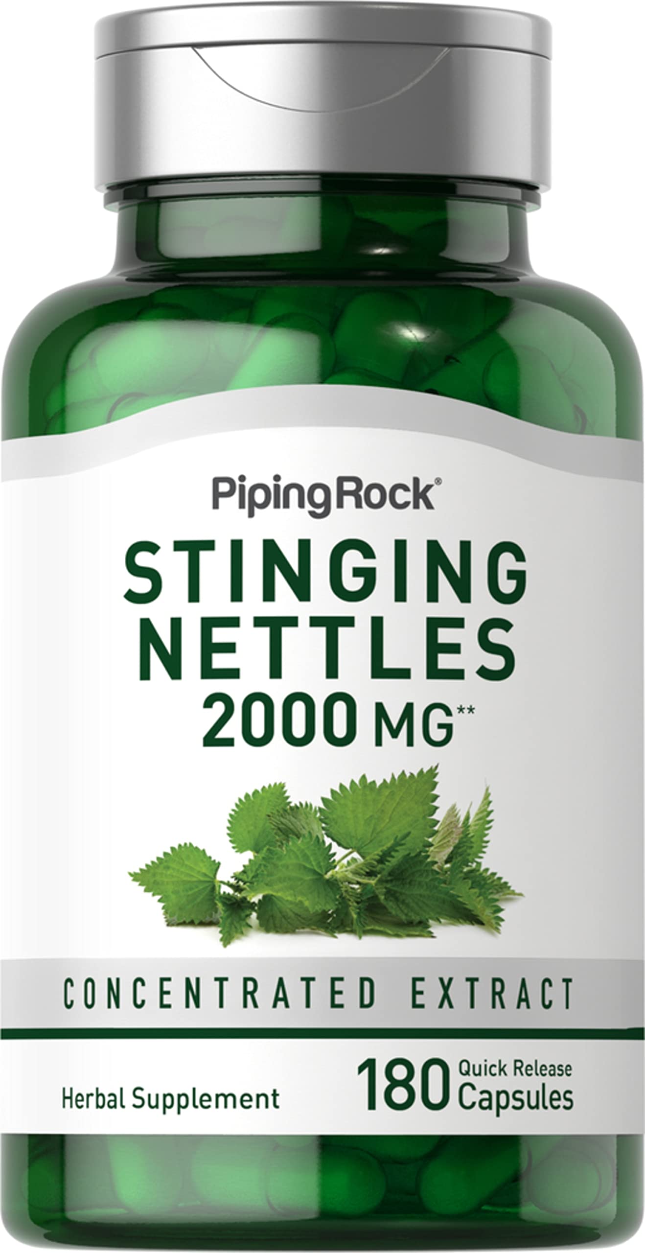 Piping Rock Nettle Super Concentrated Extract 100 Capsules front view