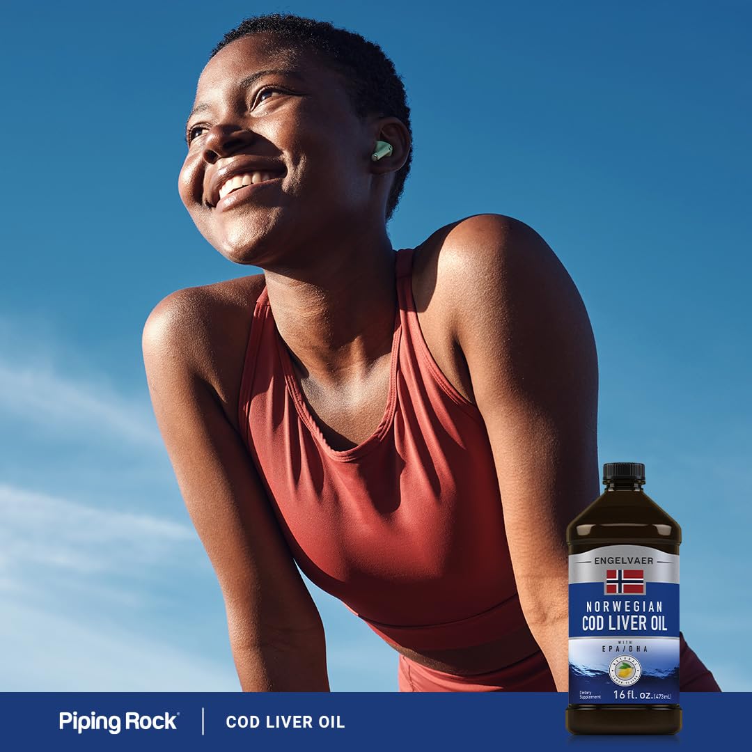 Piping Rock Norwegian Cod Liver Oil 480g with other supplements