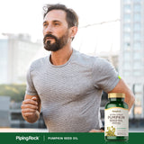 Piping Rock Omega 3-6-9 Cold Pressed Supplement on a wooden table