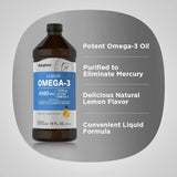 Piping Rock Omega-3 Fish Oil 481g liquid with lemon flavour