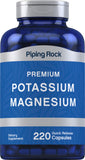 Piping Rock Potassium and Magnesium Capsules front view