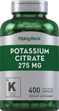 Piping Rock Potassium Citrate supplement front view, 281g