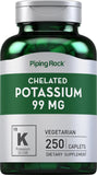 Piping Rock Potassium Gluconate 99 mg supplement front view