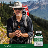 Piping Rock Potassium Gluconate supplement with measuring spoon