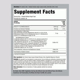 Piping Rock Probiotic Capsules 50g back view with ingredients