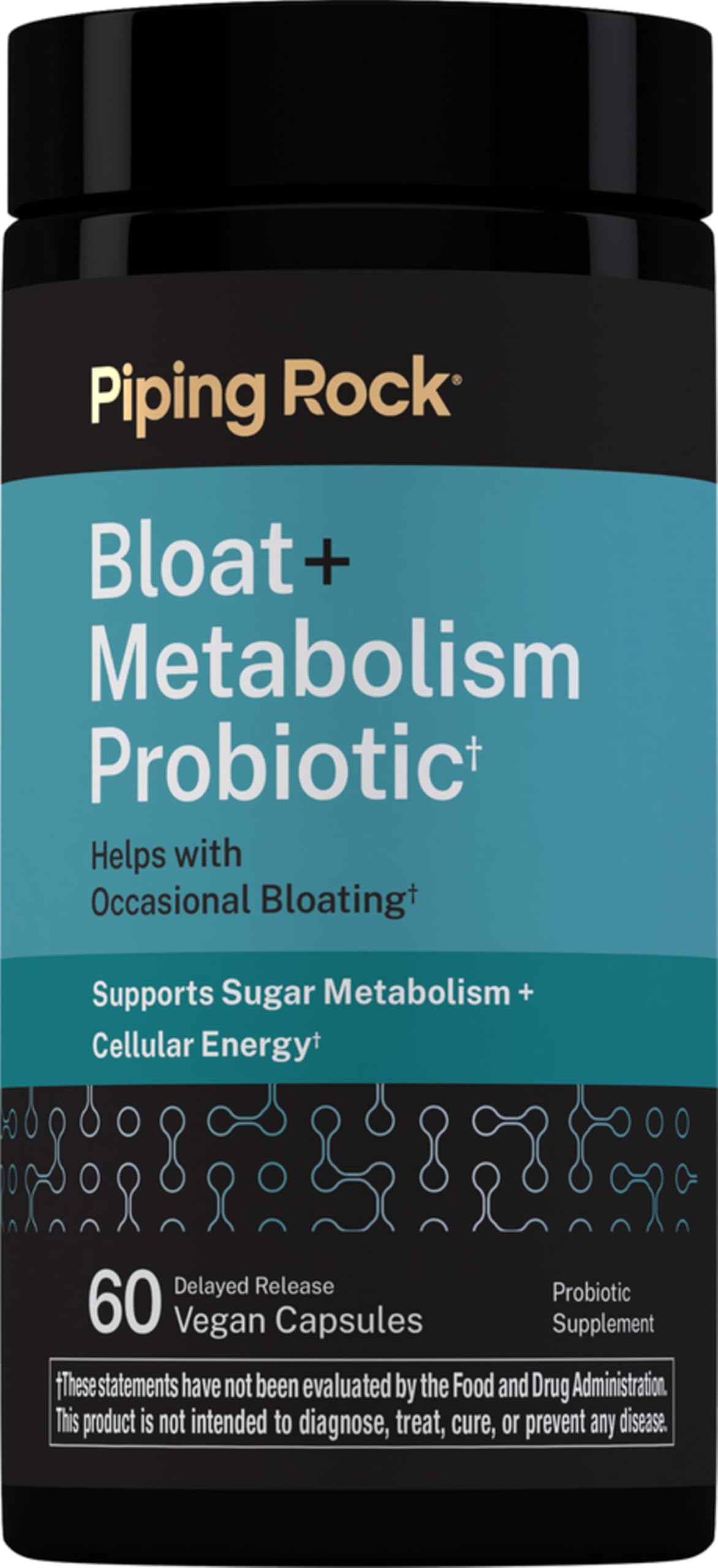 Piping Rock Probiotic Capsules 50g front view