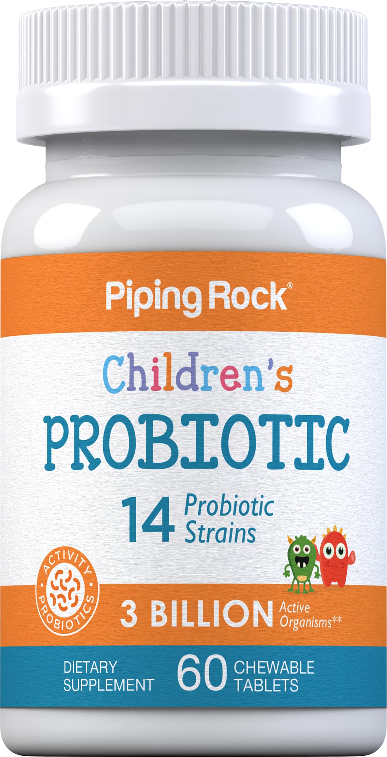 Piping Rock Probiotic Chewables 60 Count front view
