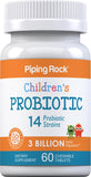 Piping Rock Probiotic Chewables 60 Count front view