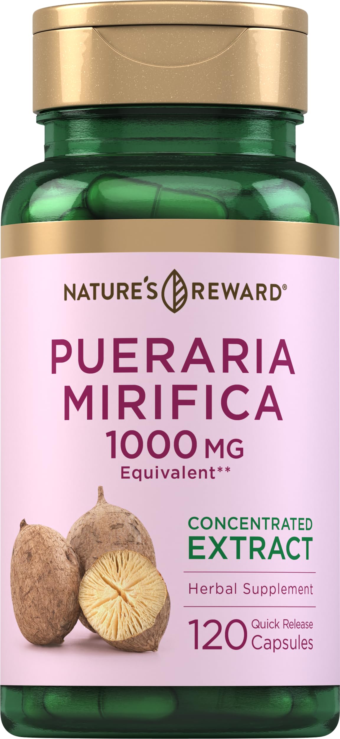 Piping Rock Pueraria Mirifica Root Extract 120 capsules front view