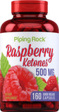 Piping Rock Raspberry Ketones 500 mg supplement front view