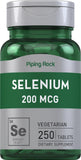 Piping Rock Selenium 100g tablets front view