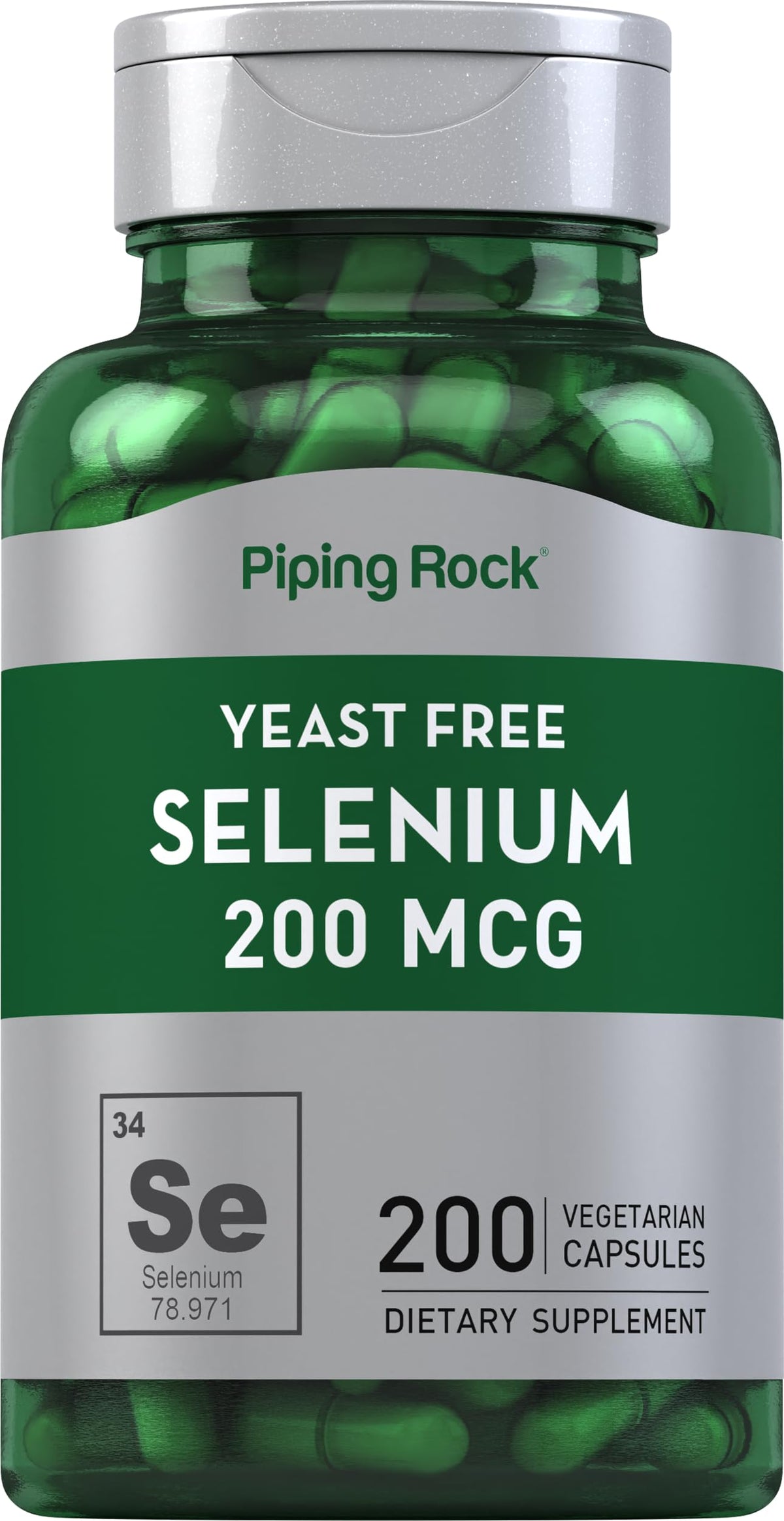 Piping Rock Selenium 200mcg 109g front view
