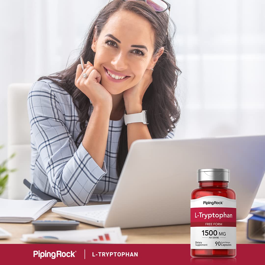 Piping Rock Sleep Supplement Quick Release Capsules with measuring spoon