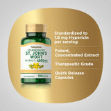 Piping Rock St. John's Wort Extract back view showing ingredients