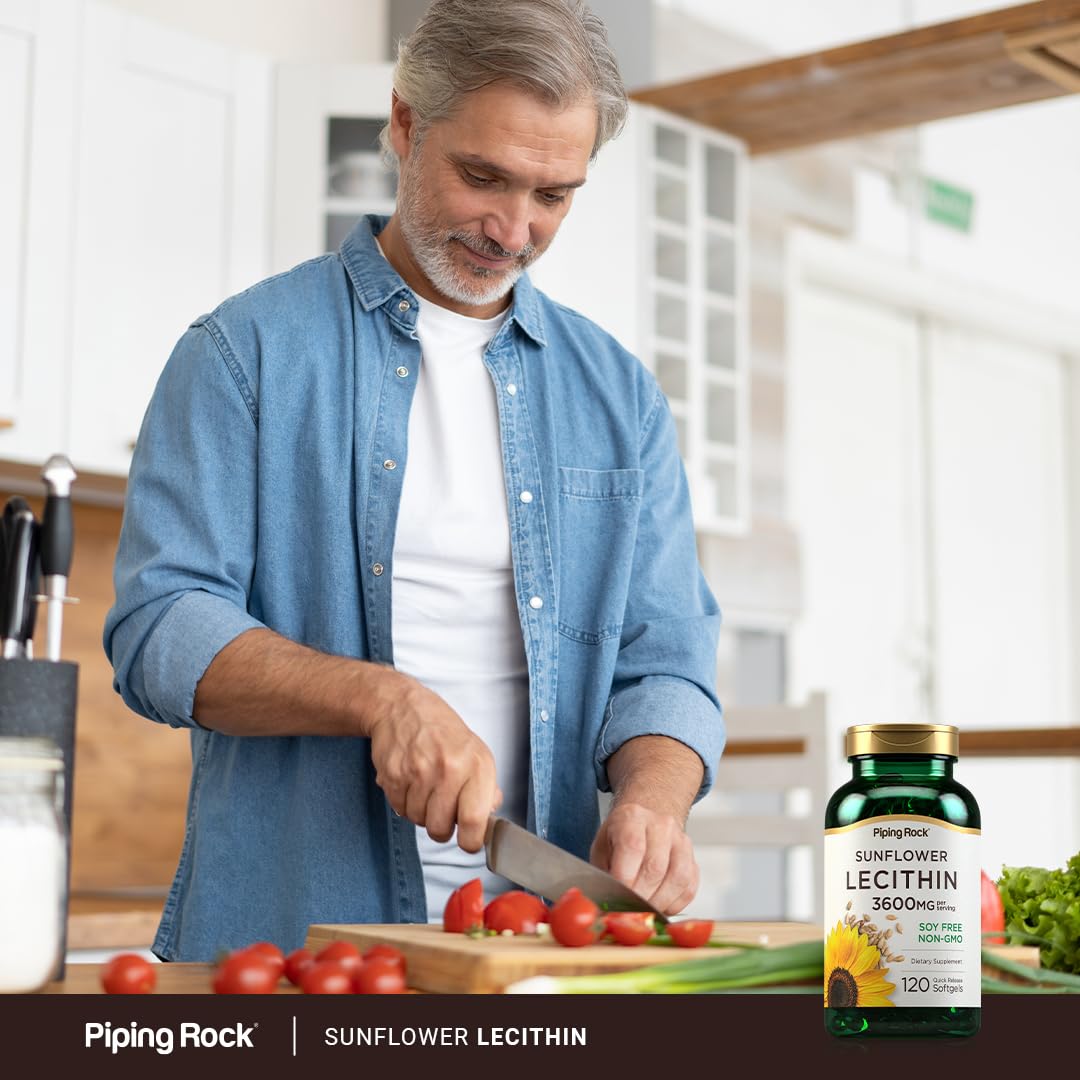 Piping Rock Sunflower Lecithin bottle back view