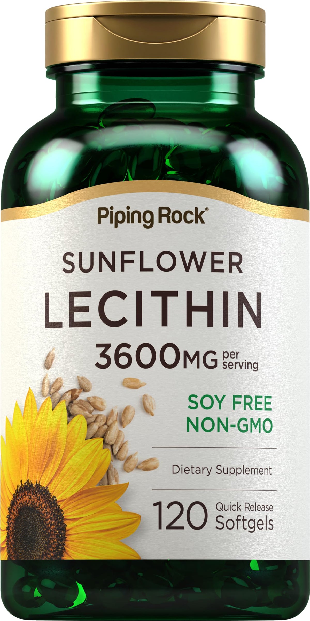 Piping Rock Sunflower Lecithin bottle front view
