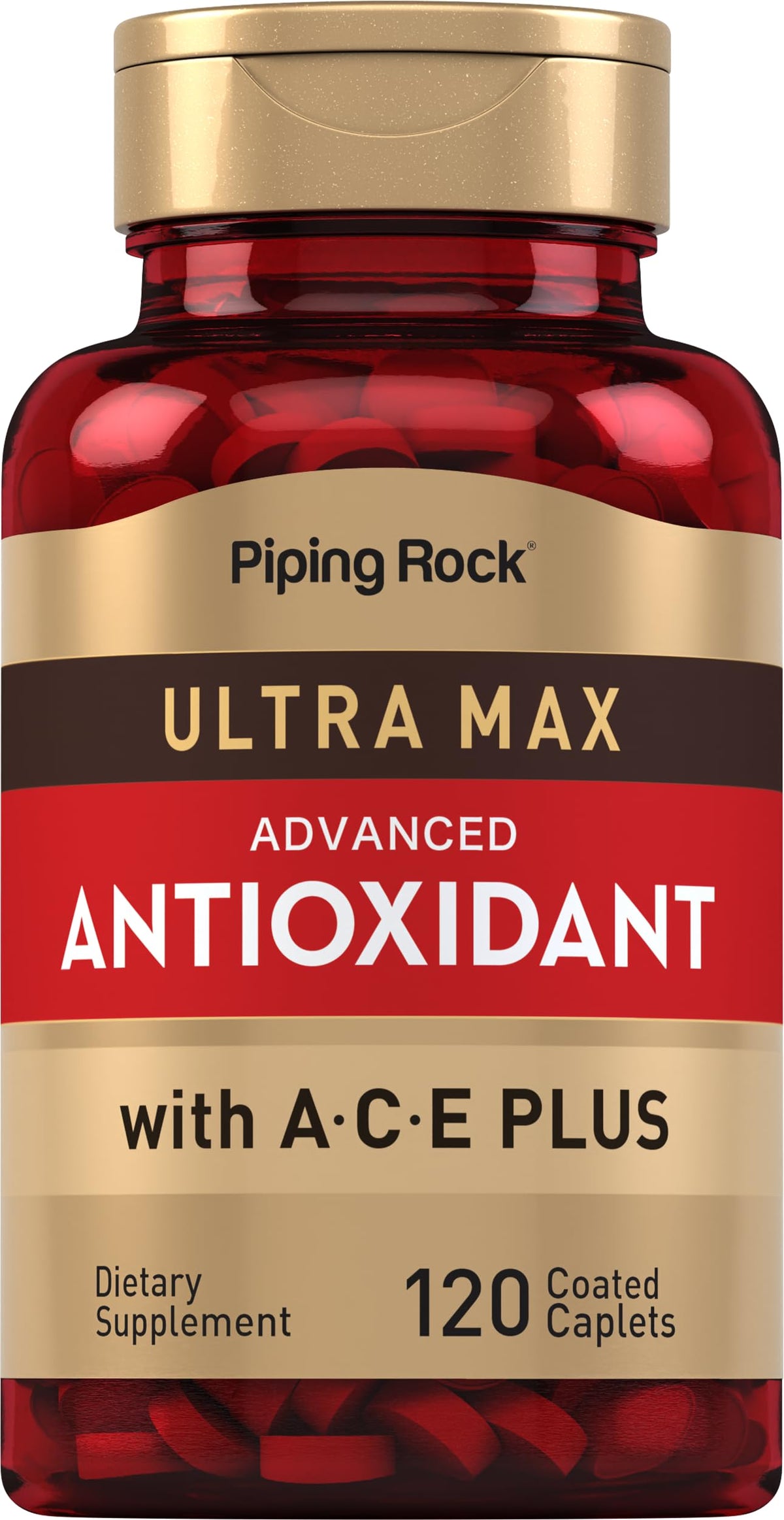 Piping Rock Super Antioxidant Blend Coated Caplets front view