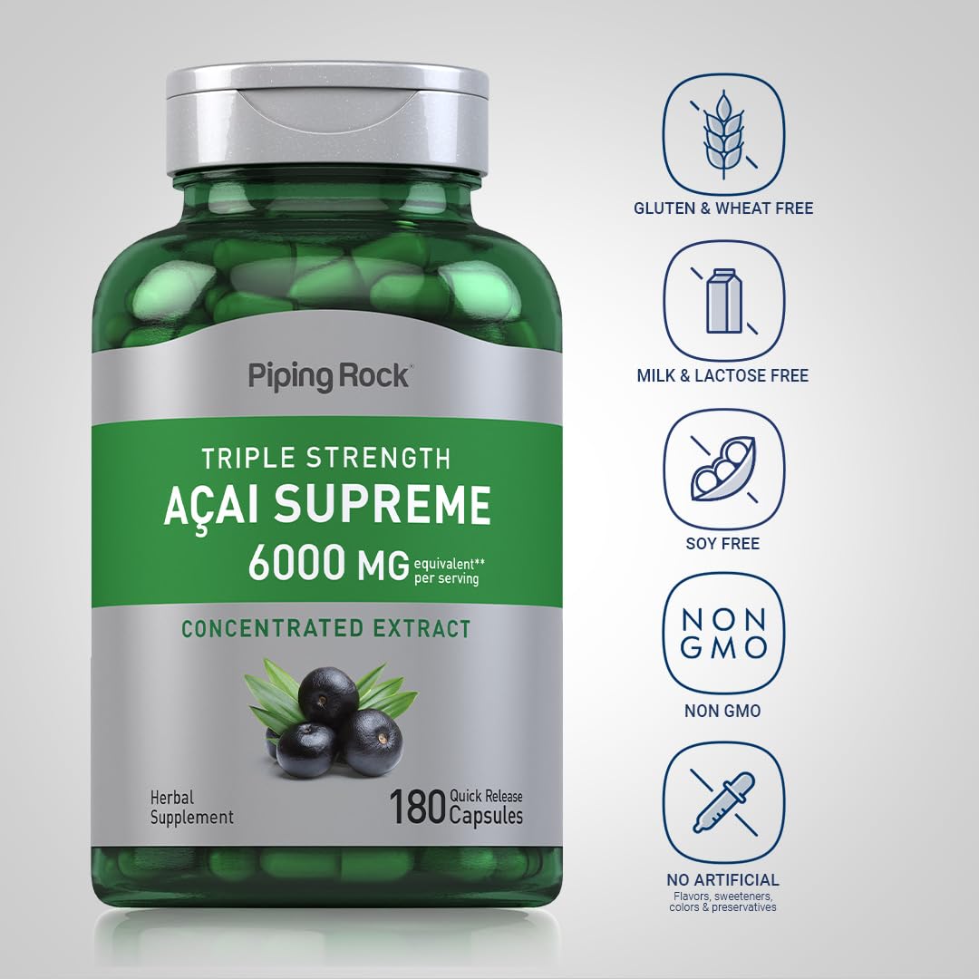 Piping Rock Super Concentrated Extract Blended Vitamin Supplement side view