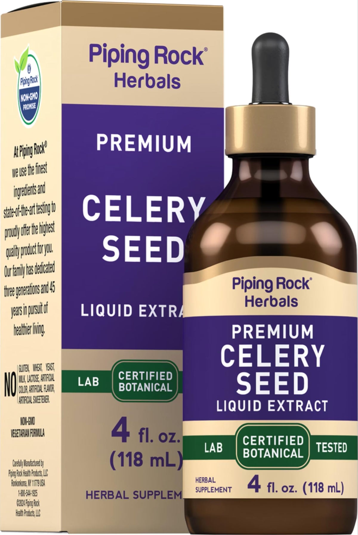 Piping Rock Super Concentrated Liquid Vitamin & Mineral Supplement front view