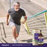 Piping Rock Super Concentrated Mushroom Liquid Supplement packaging display