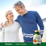Piping Rock Turmeric Capsules packaging dimensions