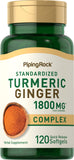 Piping Rock Turmeric Supplement front view with black pepper extract