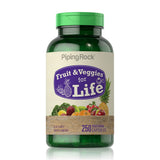 Piping Rock Ultimate Blend of Fruits and Vegetables 250 Capsules front view
