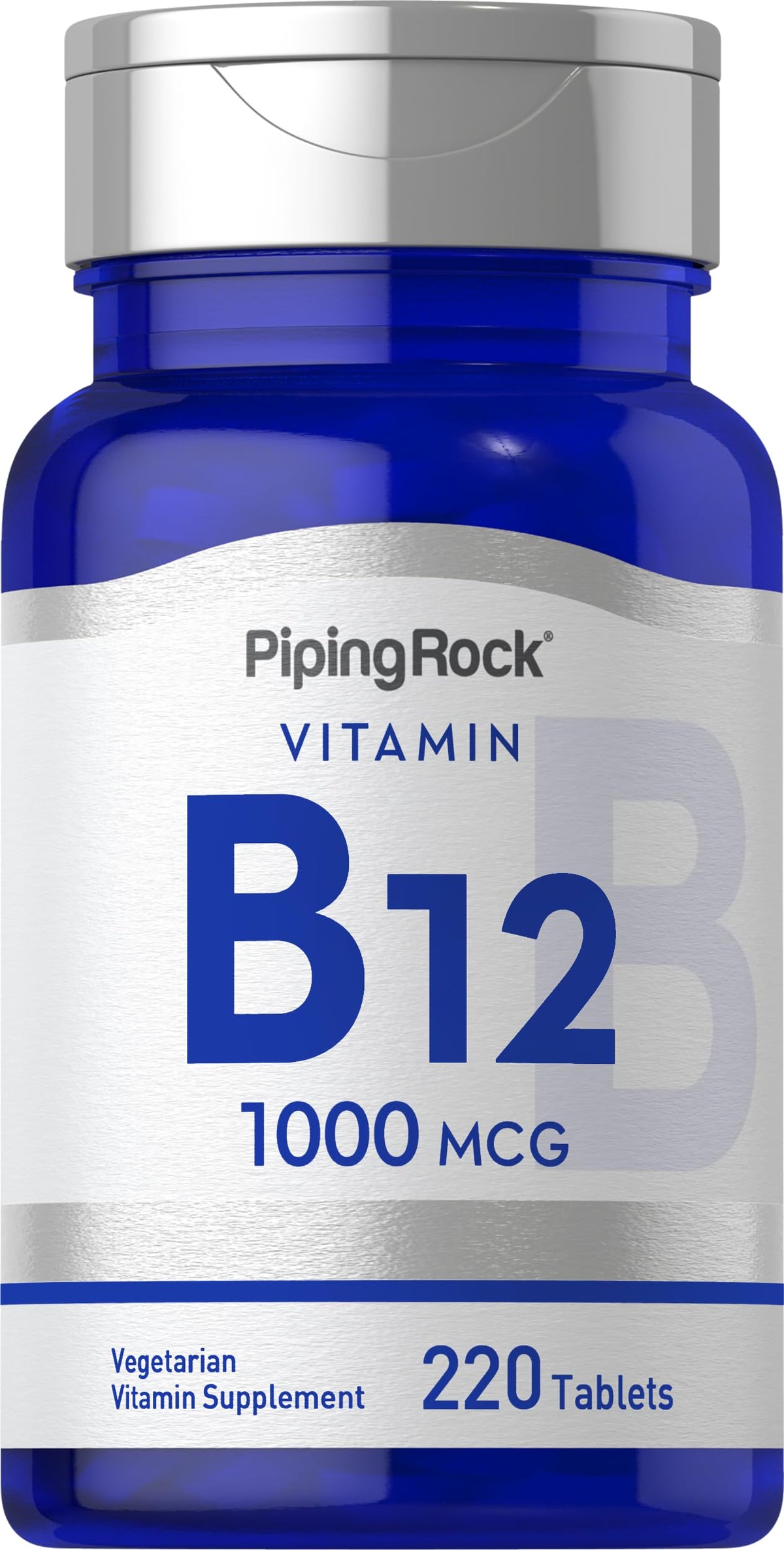 Piping Rock Vitamin B12 1000mcg front view of packaging