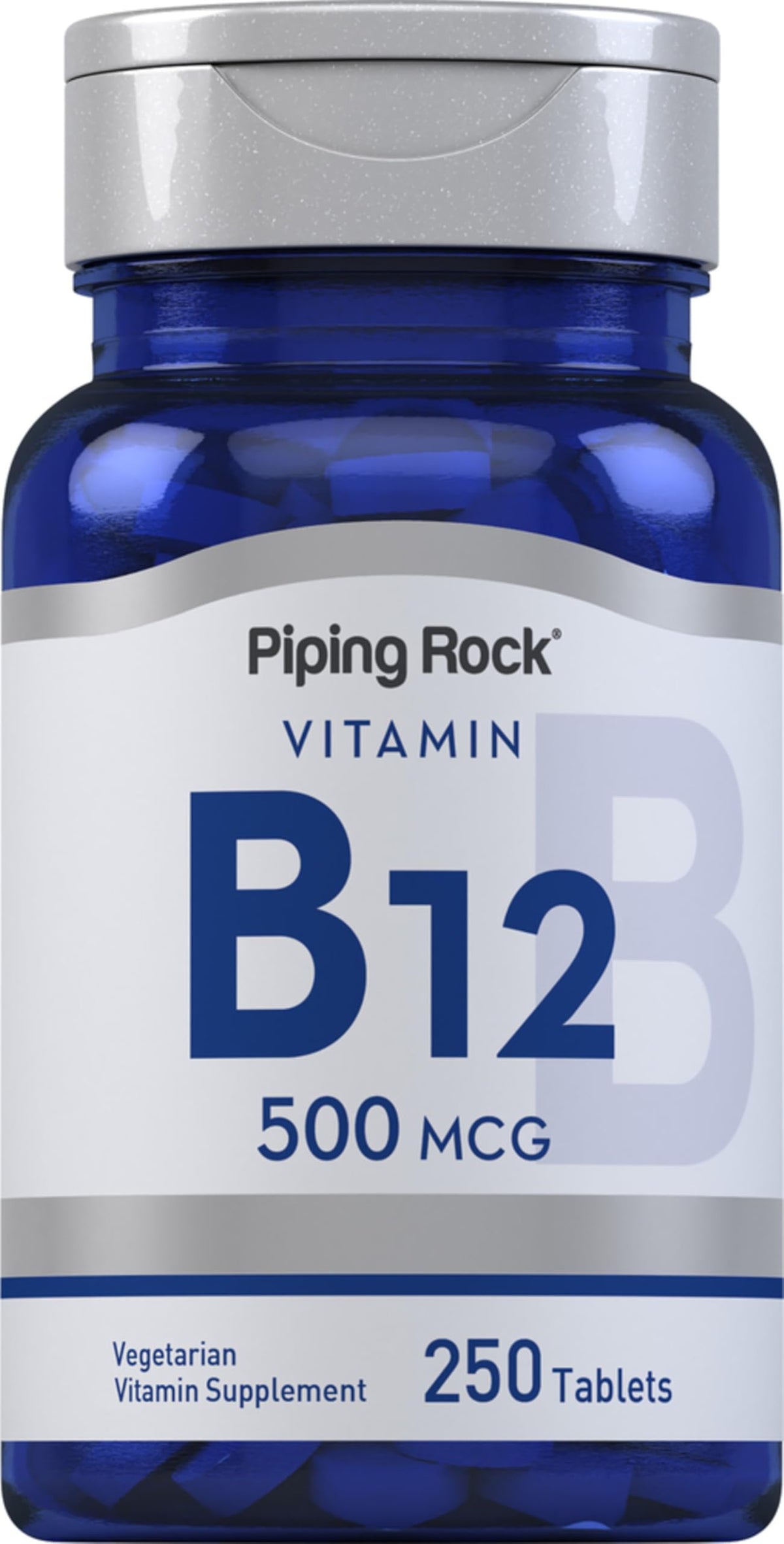 Piping Rock Vitamin B12 500mcg front view of packaging