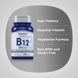 Piping Rock Vitamin B12 500mcg tablets in a hand