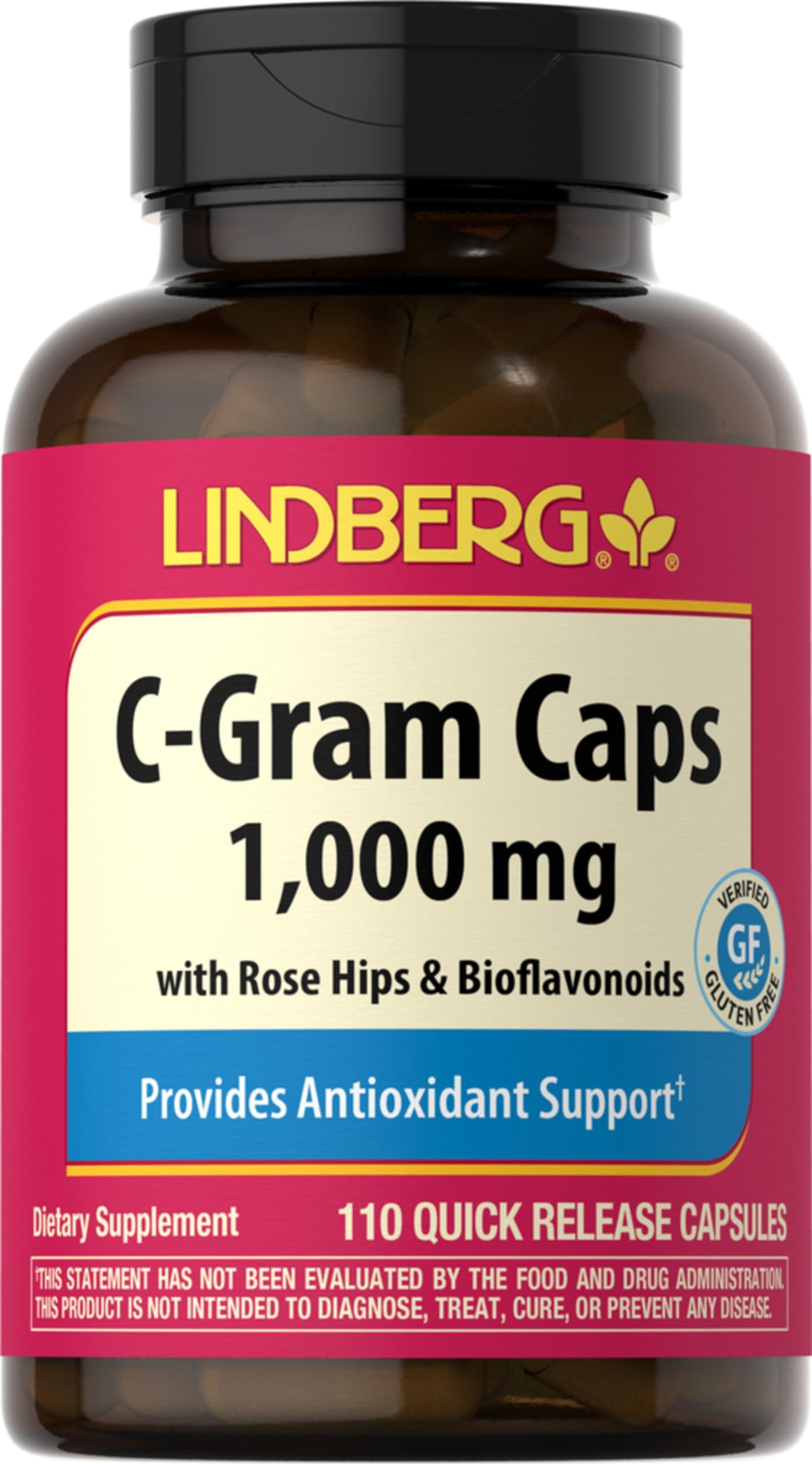 Piping Rock Vitamin C 1,000 mg front view of packaging